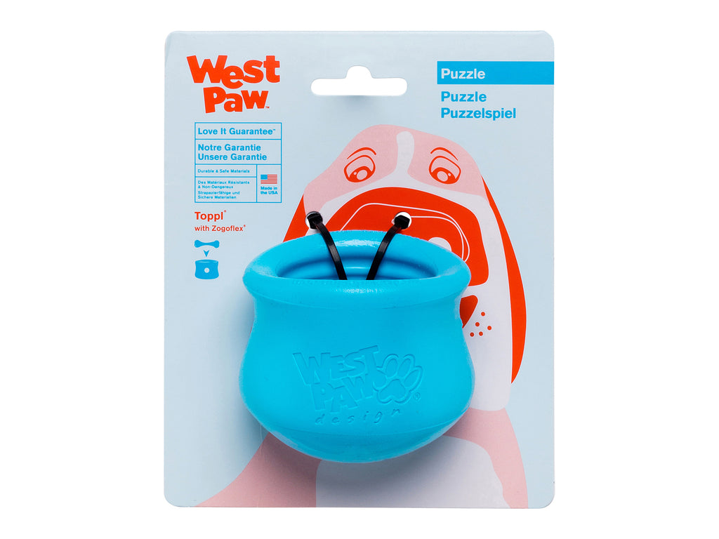 West Paw Zogoflex Toppl Dog Toy, Ruby, Small