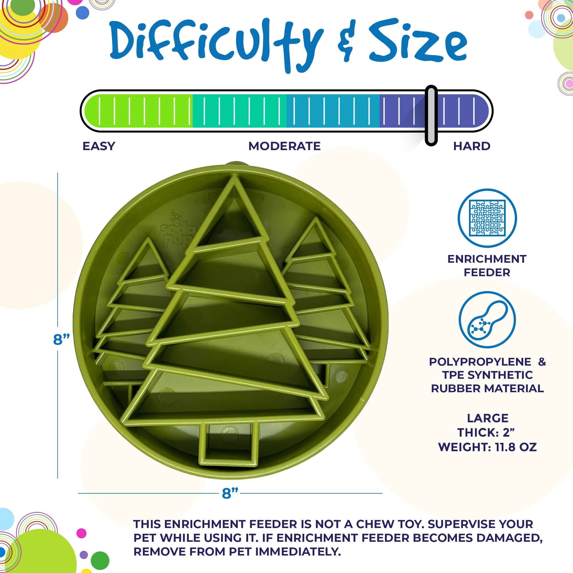 The eBowl enrichment slow feeder increases the challenge for your dog. The design features segments with varying heights, depths, and compartment sizes, making it more difficult than other slow feeders. Imitates natural eating conditions that encourage your dog's foraging instincts. Perfect for serving a variety of foods at one time.