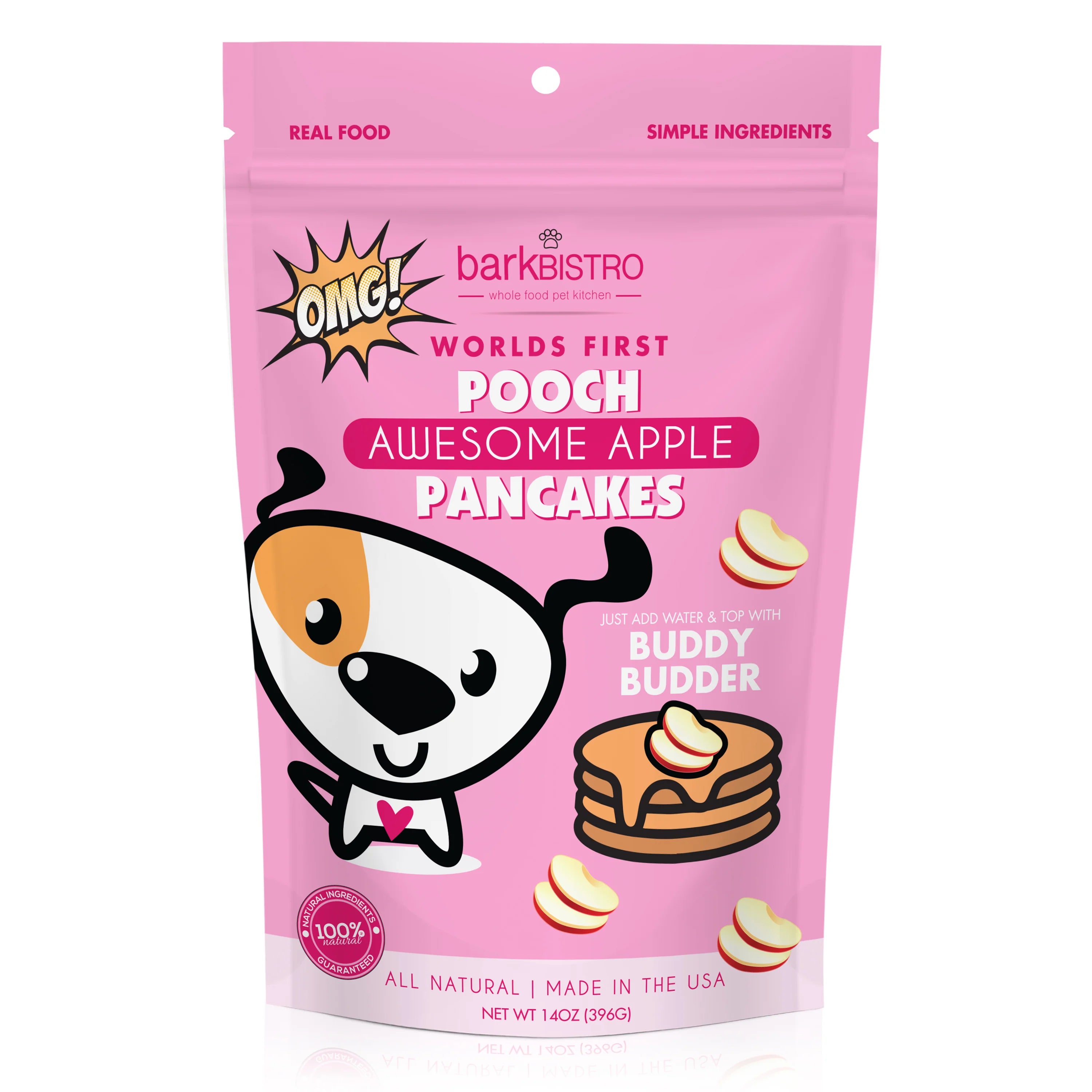 Pooch Pancakes are the perfect treat for birthdays, gotcha days, or any days! Dry pancake mix is 100% natural and made in the USA from high-quality, regionally sourced ingredients.