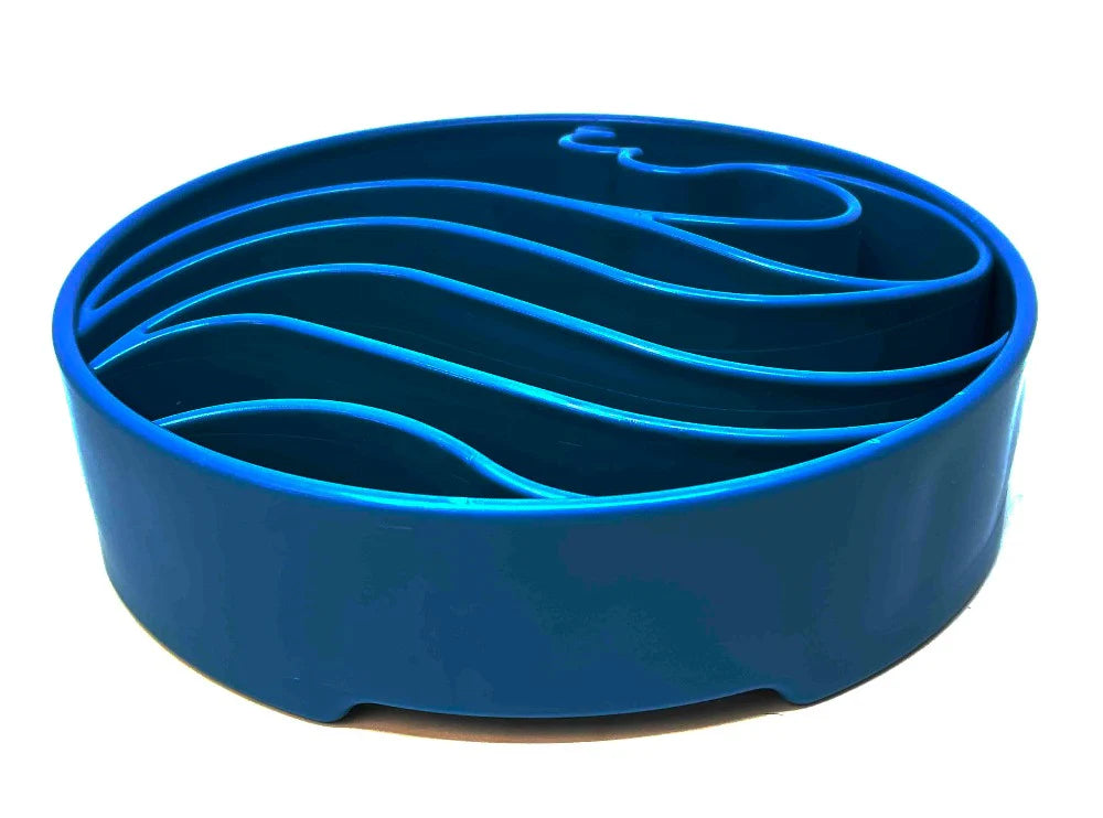 The eBowl enrichment slow feeder increases the challenge for your dog. The design features segments with varying heights, depths, and compartment sizes, making it more difficult than other slow feeders. Imitates natural eating conditions that encourage your dog's foraging instincts. Perfect for serving a variety of foods at one time.