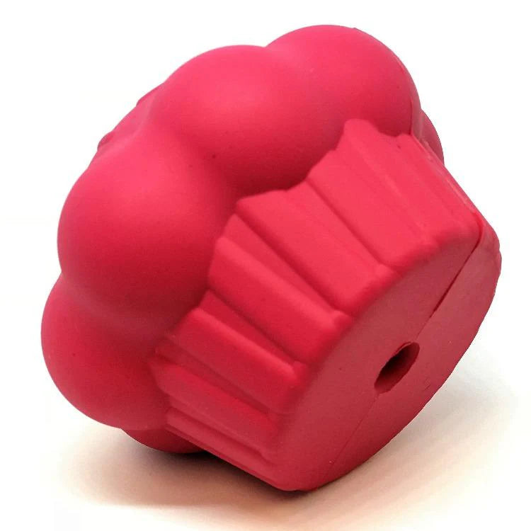 The "Mutts Kick Butt" cupcake chew toy and treat dispenser features a unique grooved opening designed to retain treats. Perfect for any birthday or gotcha day celebration! Toy is designed for fetching, chewing, or a long-lasting enrichment challenge. Withstands the abuse of most power chewers and provides your dog with hours of amusement and mental stimulation.