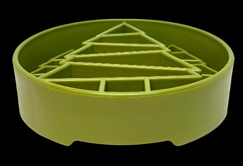 The eBowl enrichment slow feeder increases the challenge for your dog. The design features segments with varying heights, depths, and compartment sizes, making it more difficult than other slow feeders. Imitates natural eating conditions that encourage your dog's foraging instincts. Perfect for serving a variety of foods at one time.