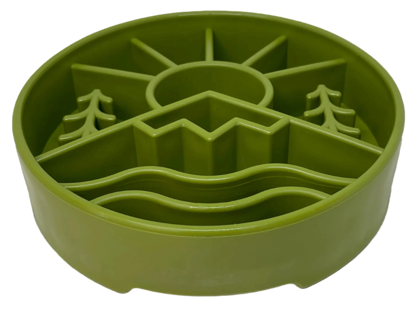 The eBowl enrichment slow feeder increases the challenge for your dog. The design features segments with varying heights, depths, and compartment sizes, making it more difficult than other slow feeders. Imitates natural eating conditions that encourage your dog's foraging instincts. Perfect for serving a variety of foods at one time.