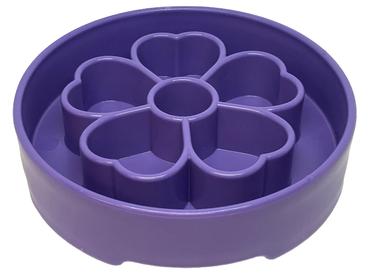 The eBowl enrichment slow feeder increases the challenge for your dog. The design features segments with varying heights, depths, and compartment sizes, making it more difficult than other slow feeders. Imitates natural eating conditions that encourage your dog's foraging instincts. Perfect for serving a variety of foods at one time.