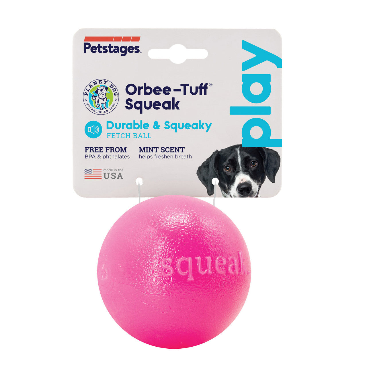 Planet Dog Blue Orbee Tuff Squeak Ball